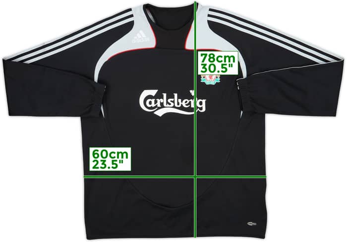 2008-09 Liverpool adidas Sweat Top - 9/10 - (XL)