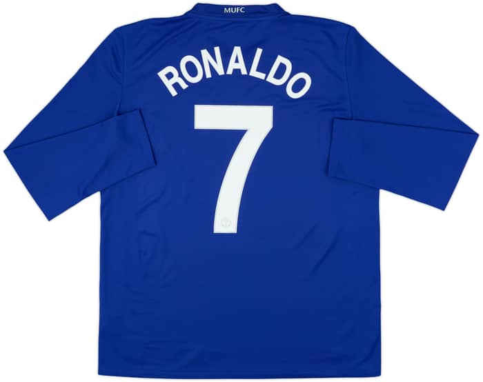 2008-09 Manchester United Third L/S Shirt Ronaldo #7 - 8/10 - (L)