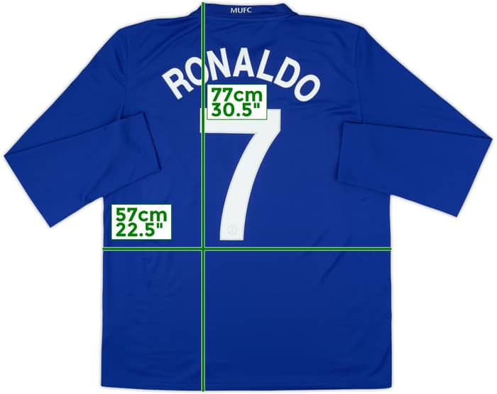 2008-09 Manchester United Third L/S Shirt Ronaldo #7 - 8/10 - (L)