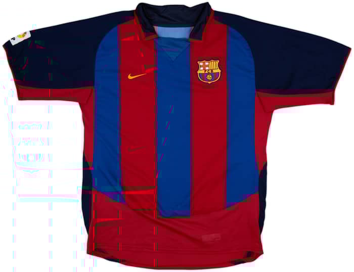 2003-04 Barcelona Home Shirt Ronaldinho #10 - 6/10 - (L)