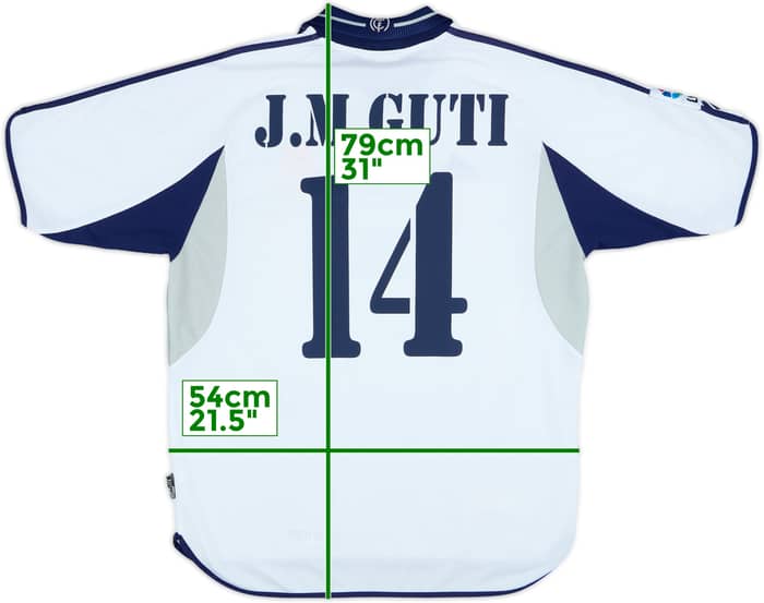 2000-01 Real Madrid Home Shirt J.M.Guti #14 - 6/10 - (L)