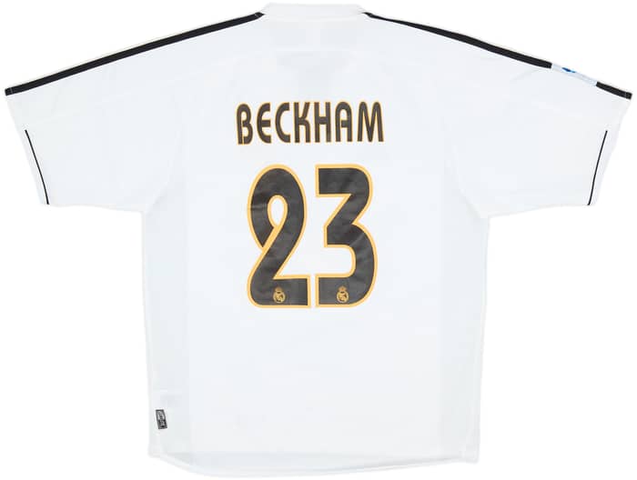2003-04 Real Madrid Home Shirt Beckham #23 - 9/10 - (M)