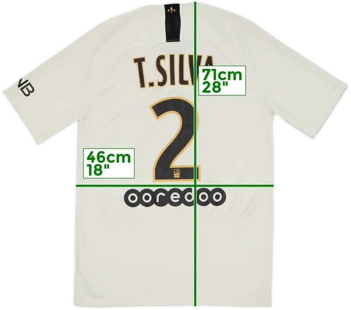 2018-19 Paris Saint-Germain Away Shirt T.Silva #2 - 8/10 - (S)