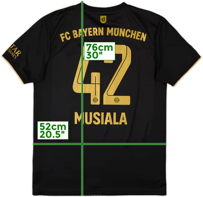 2021-22 Bayern Munich Away Shirt Musiala #42 - 10/10 - (M)