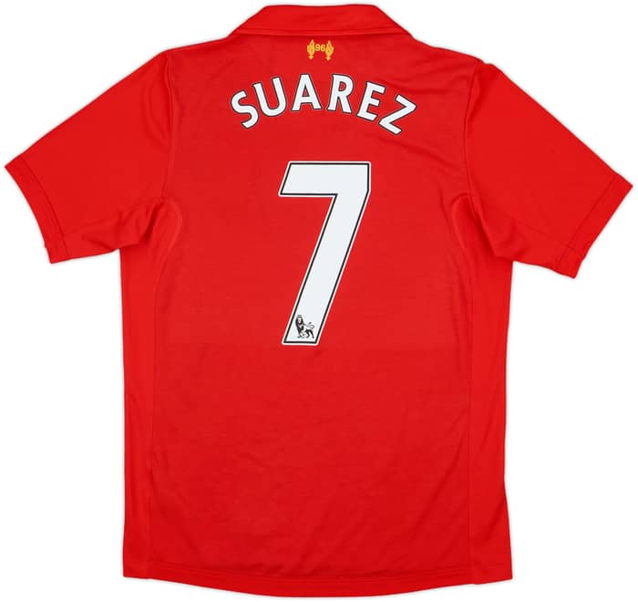 2012-13 Liverpool Home Shirt Suarez #7 - 9/10 - (S)