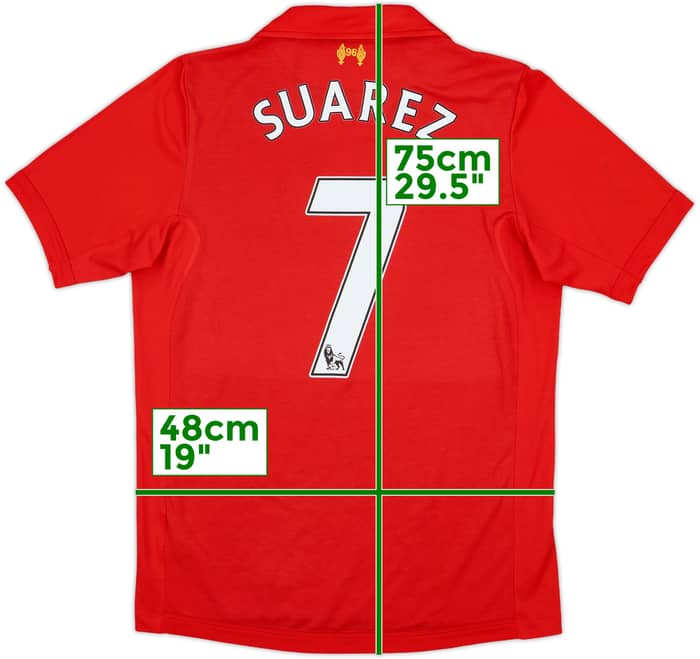 2012-13 Liverpool Home Shirt Suarez #7 - 9/10 - (S)