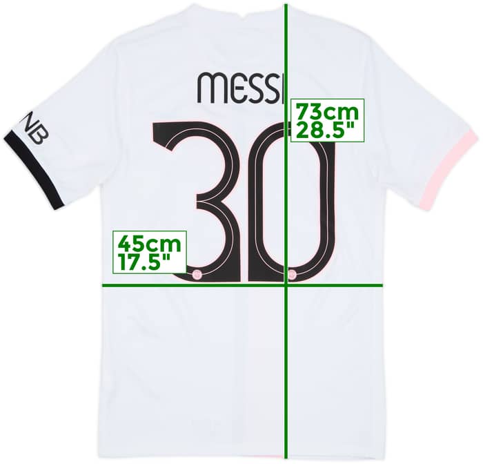 2021-22 Paris Saint-Germain Away Shirt Messi #30 - 6/10 - (S)