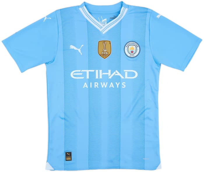 2023-24 Manchester City Home Shirt Haaland #9 - 9/10 - (S)