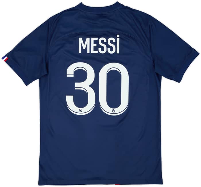 2022-23 Paris Saint-Germain Home Shirt Messi #30 - 7/10 - (M)