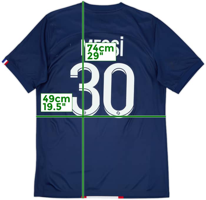 2022-23 Paris Saint-Germain Home Shirt Messi #30 - 5/10 - (M)