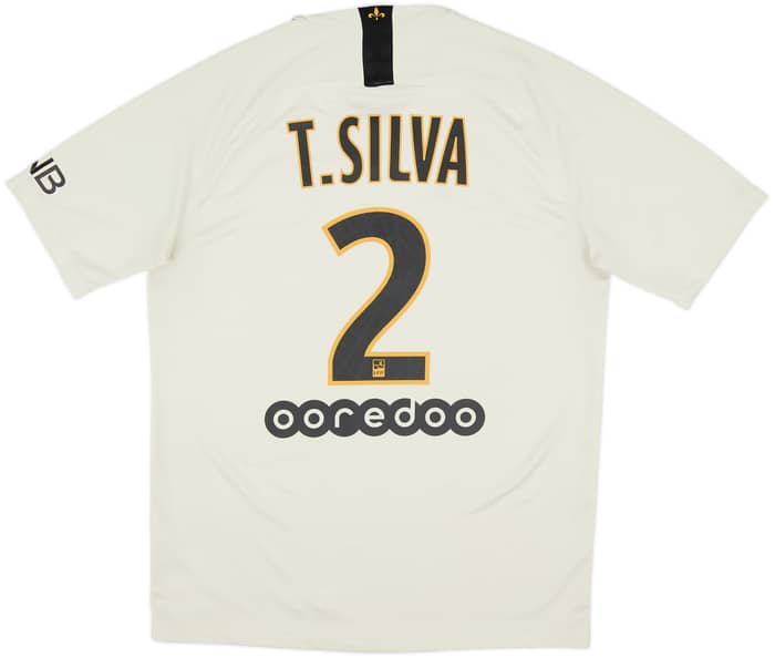 2018-19 Paris Saint-Germain Away Shirt T.Silva #2 - 8/10 - (M)