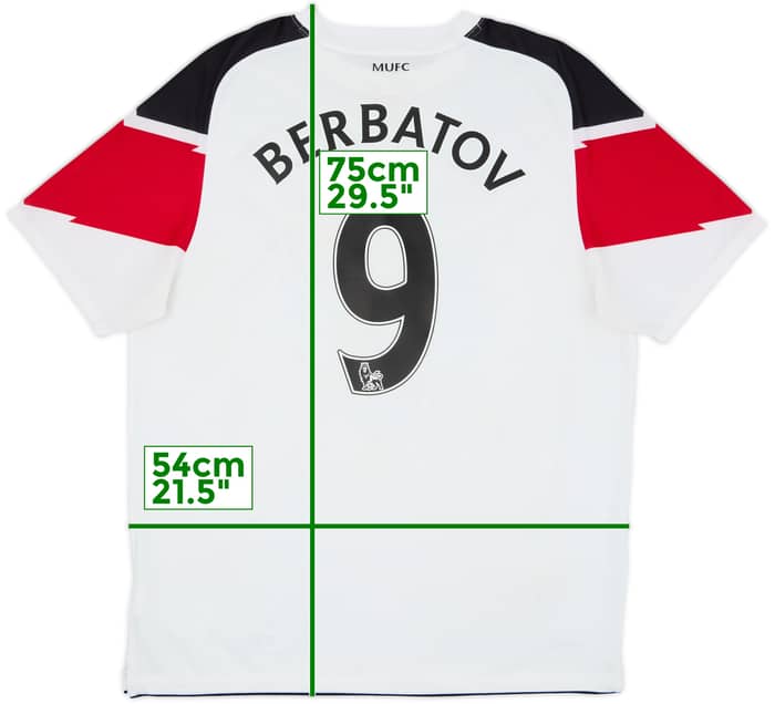 2010-12 Manchester United Away Shirt Berbatov #9 - 8/10 - (L)