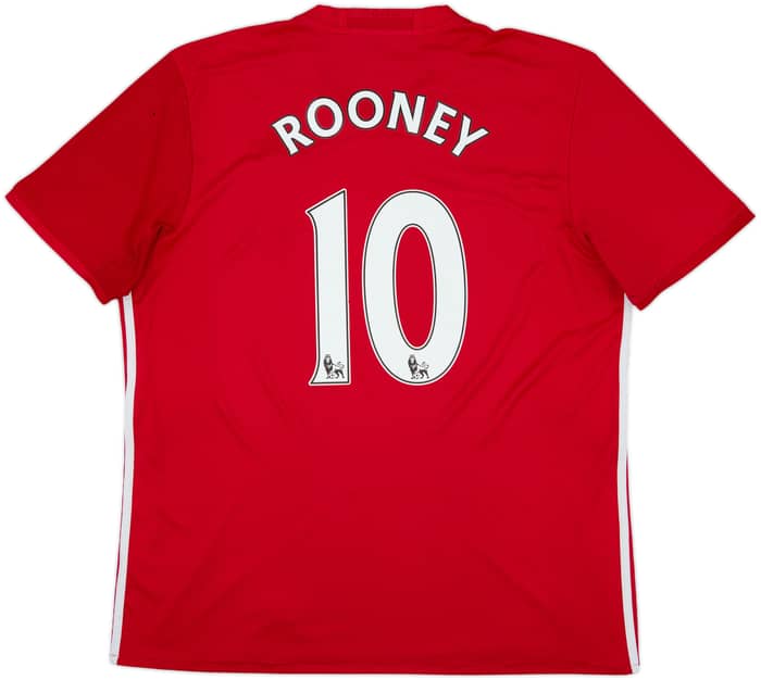 2016-17 Manchester United Home Shirt Rooney #10 - 5/10 - (XL)