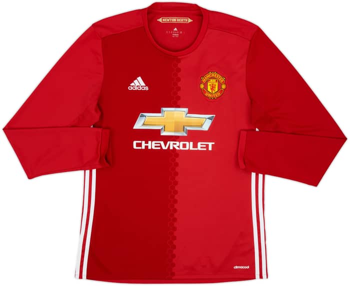 2016-17 Manchester United Home L/S Shirt Rooney #10 - 8/10 - (M)