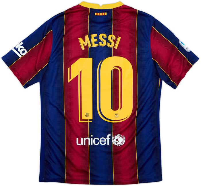 2020-21 Barcelona Home Shirt Messi #10 - 8/10 - (M)