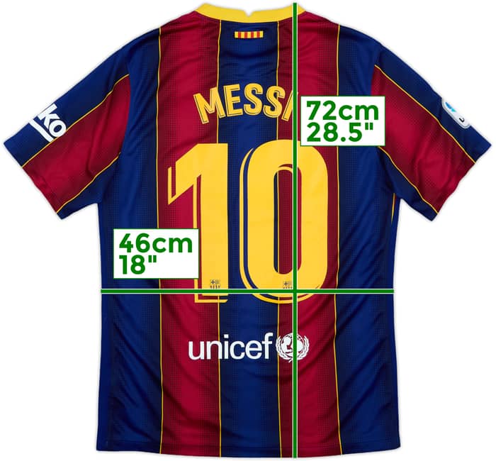2020-21 Barcelona Home Shirt Messi #10 - 8/10 - (M)