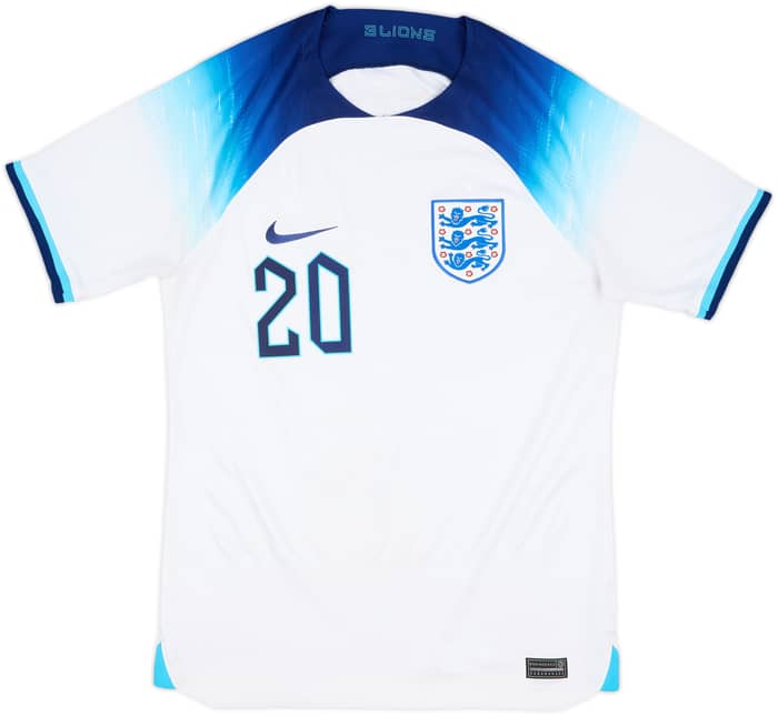 2022-23 England Home Shirt Foden #20 - 7/10 - (S)