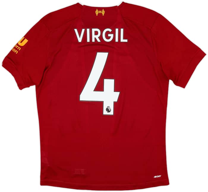 2019-20 Liverpool Home Shirt Virgil #4 - 7/10 - (S)