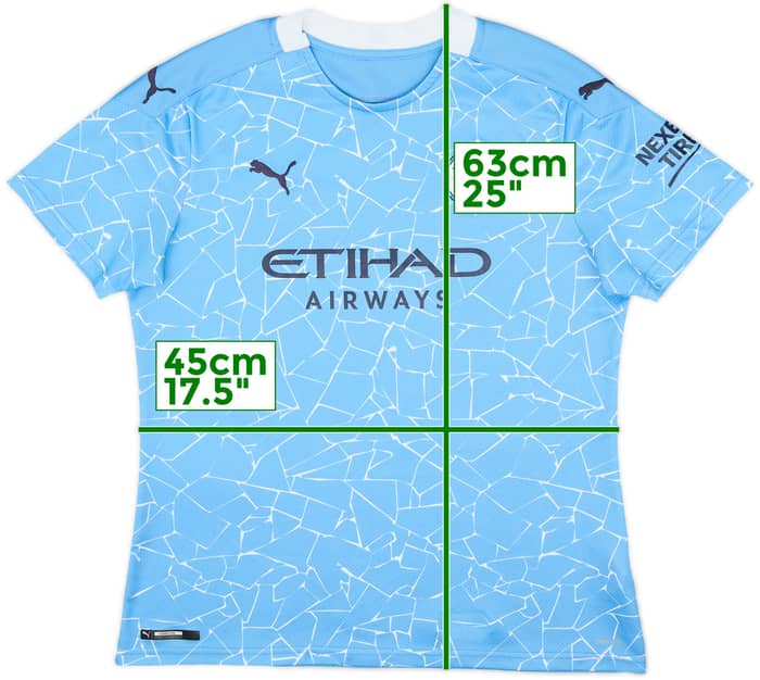 2020-21 Manchester City Home Shirt - 8/10 - (Women's L)