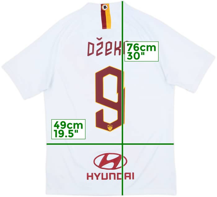 2019-20 Roma Away Shirt Dzeko #9 - 6/10 - (M)