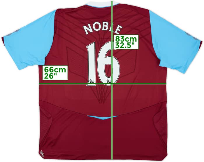 2008-09 West Ham Home Shirt Noble #16 - 8/10 - (3XL)