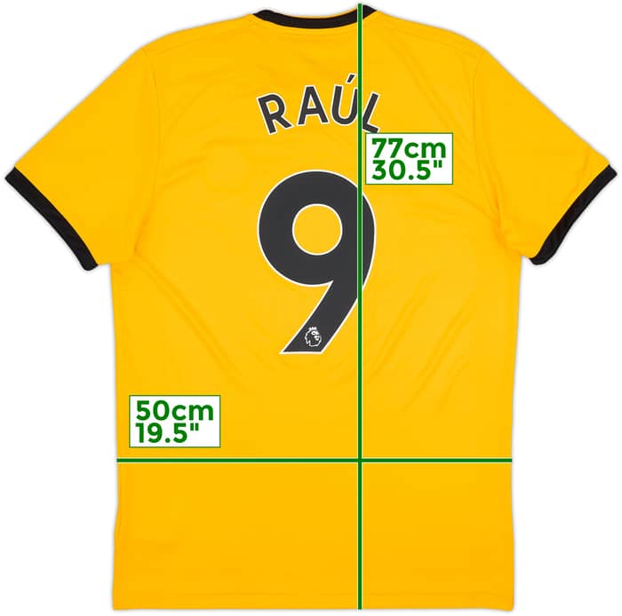 2018-19 Wolves Home Shirt Raul #9 - 9/10 - (M)
