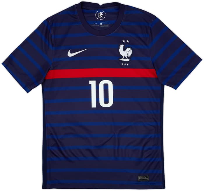 2020-21 France Home Shirt Mbappe #10 - 7/10 - (S)