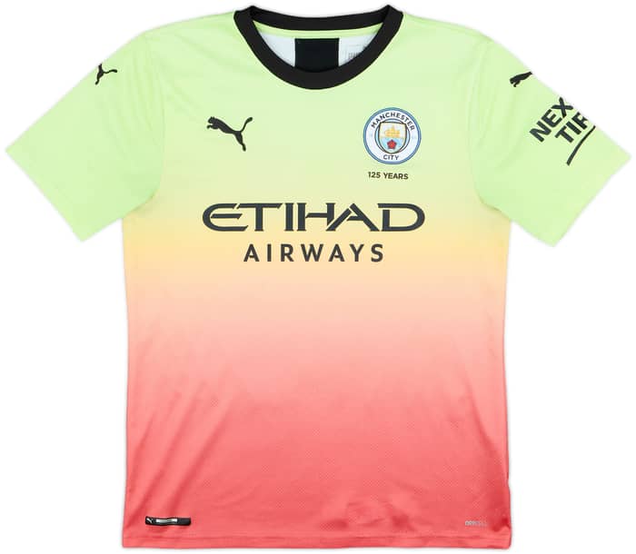 2019-20 Manchester City Third Shirt Kun Aguero #10 - 7/10 - (S)