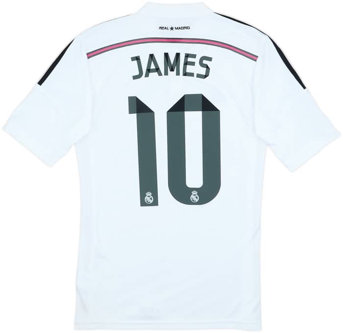 2014-15 Real Madrid Home Shirt James #10 - 7/10 - (S)