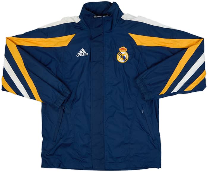 1998-99 Real Madrid adidas Hooded Rain Jacket - 8/10 - (S)