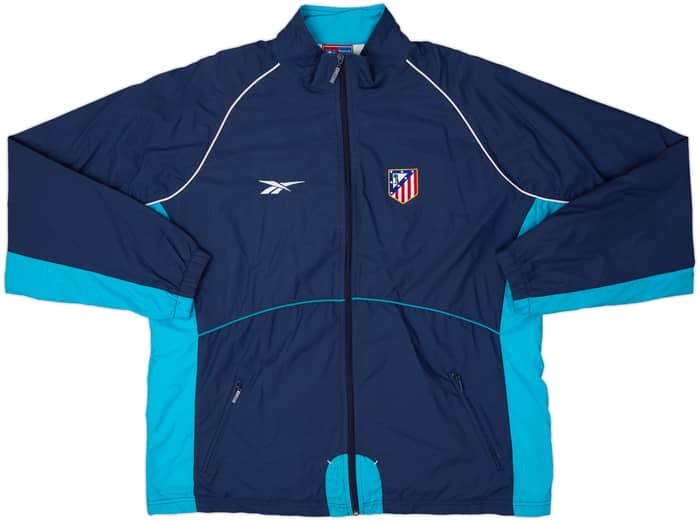 2000-01 Atletico Madrid Reebok Track Jacket - 8/10 - (XL)