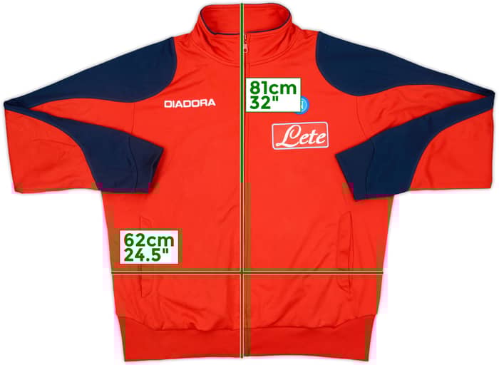 2007-08 Napoli Diadora Track Jacket - 8/10 - (XL)