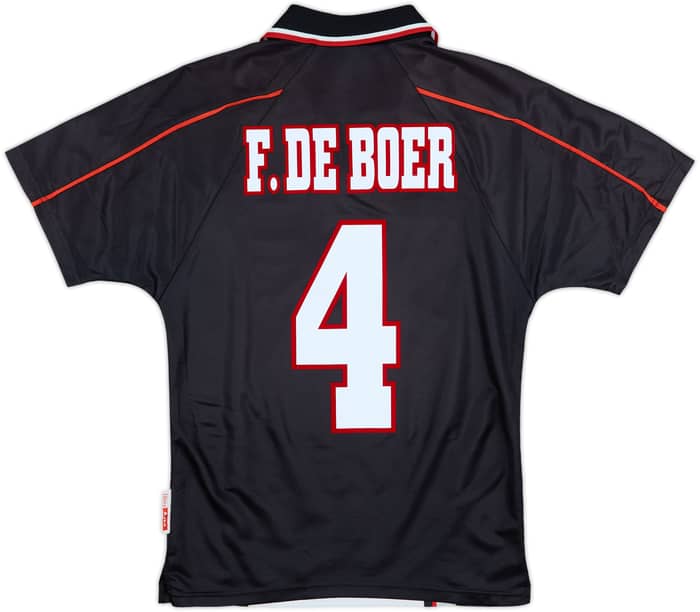 1998-99 Ajax Away Shirt F.De Boer #4 - 7/10 - (Y)