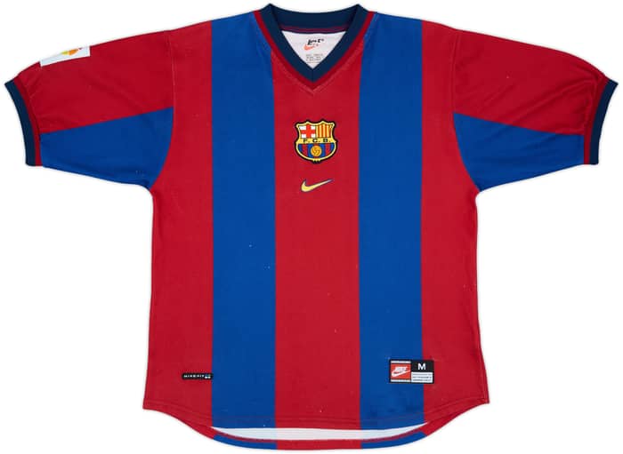 1998-00 Barcelona Home Shirt Rivaldo #11 - 6/10 - (M)