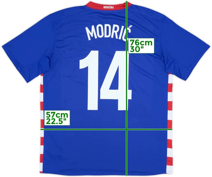 2007-09 Croatia Away Shirt Modric #14 - 10/10 - (L)