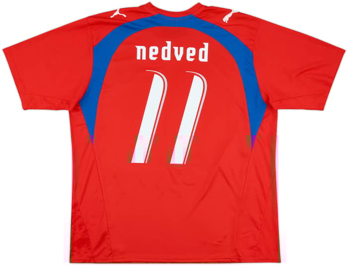 2006-08 Czech Republic Basic Home Shirt Nedved #11 - 7/10 - (XL)