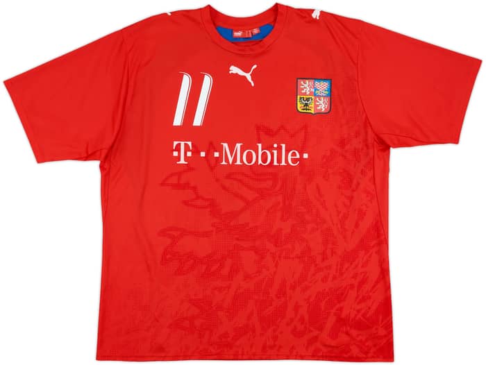 2006-08 Czech Republic Basic Home Shirt Nedved #11 - 7/10 - (XL)