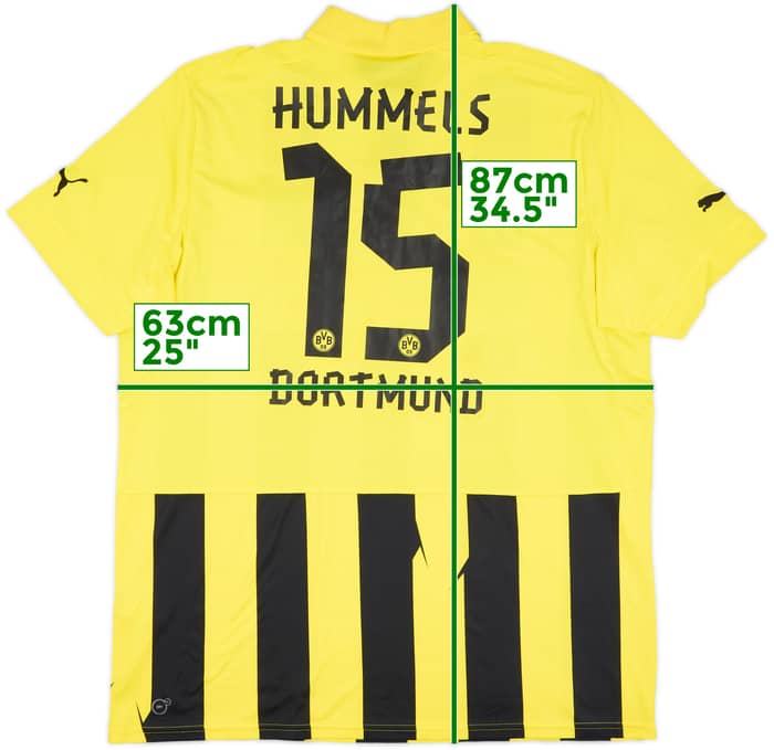 2012-13 Borussia Dortmund European Home Shirt Hummels #15 - 7/10 - (3XL)