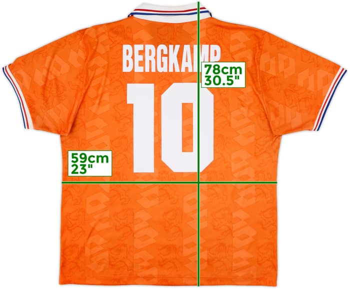 1994 Netherlands Home Shirt Bergkamp #10 - 6/10 - (XL)