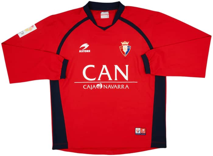 2004-05 Osasuna Home L/S Shirt - 6/10 - (XL)