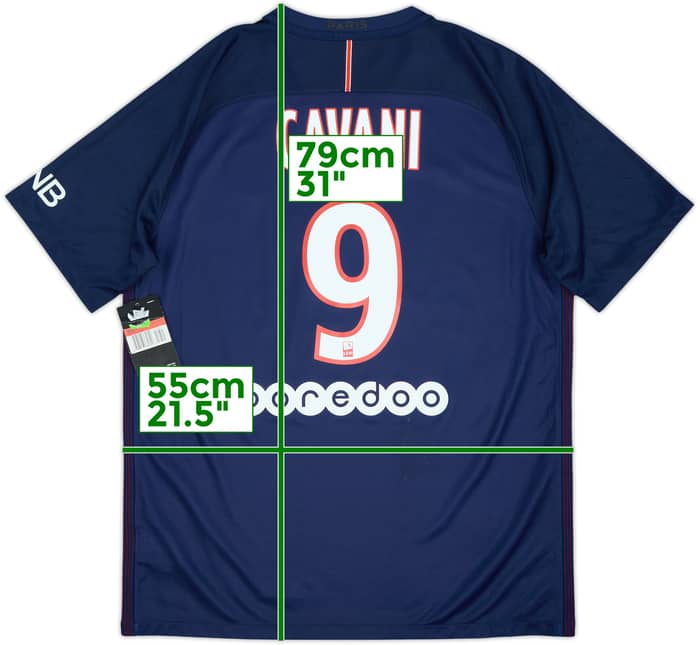 2016-17 Paris Saint-Germain Home Shirt Cavani #9 (L)