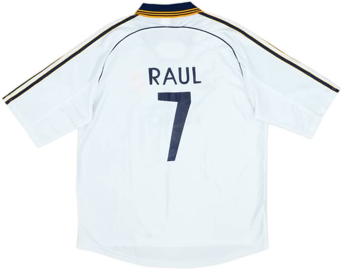 1998-00 Real Madrid Home Shirt Raul #7 - 7/10 - (L)