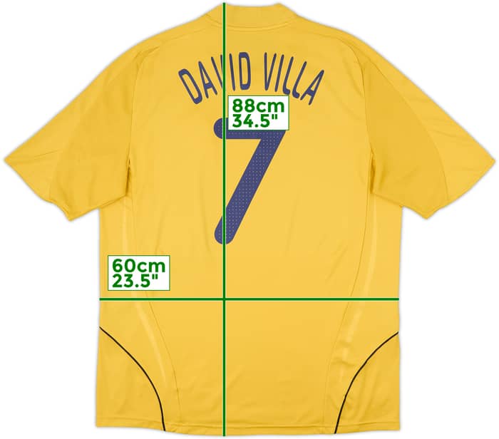2008-10 Spain Away Shirt David Villa #7 - 8/10 - (XL)