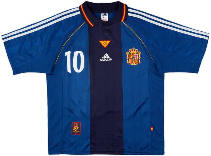 1999-00 Spain Away Shirt Raul #10 - 8/10 - (M)