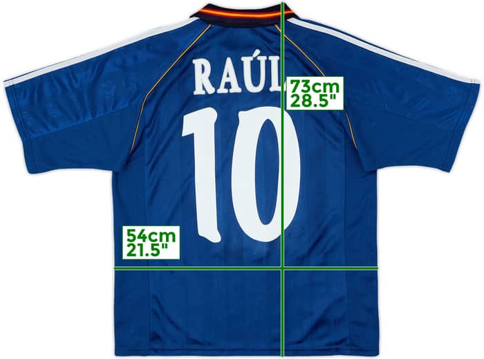 1999-00 Spain Away Shirt Raul #10 - 8/10 - (M)