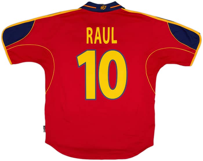 1999-02 Spain Home Shirt Raul #10 - 7/10 - (M)