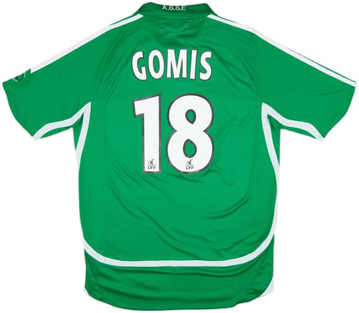 2006-07 Saint Etienne Home Shirt Gomis #18 - 8/10 - (M)
