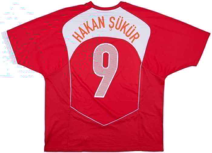 2004-06 Turkey Basic Home Shirt Hakan Sukur #9 - 4/10 - (XXL)