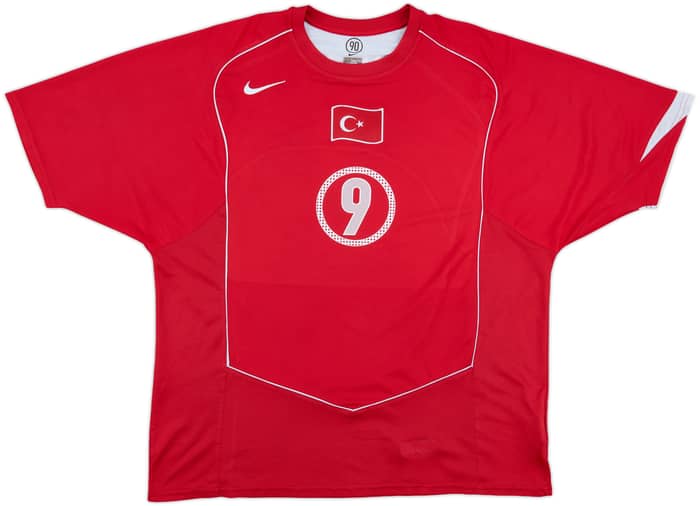 2004-06 Turkey Basic Home Shirt Hakan Sukur #9 - 4/10 - (XXL)