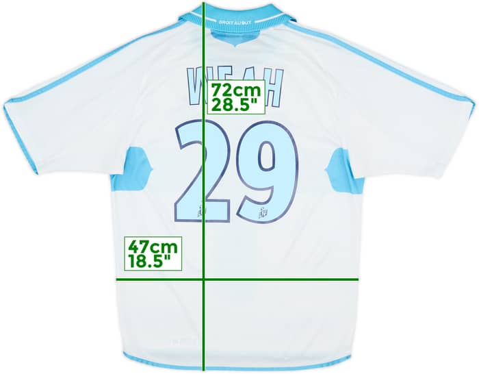 2000-01 Olympique Marseille Home Shirt Weah #29 - 6/10 - (S)